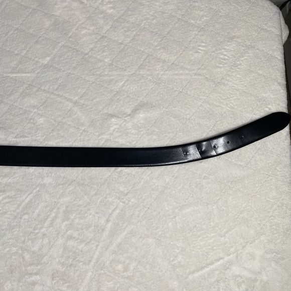 Joseph Abboud Black Leather Belt Men's Sz 44 Handcrafted In Italy Classic - Picture 3 of 7